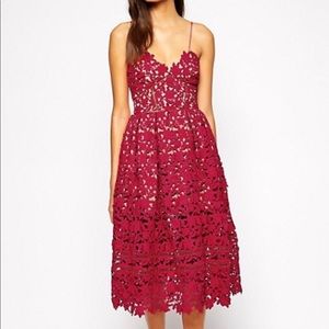 Self Portrait Azalea Red dress